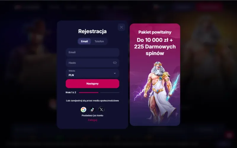 Nv casino login polska